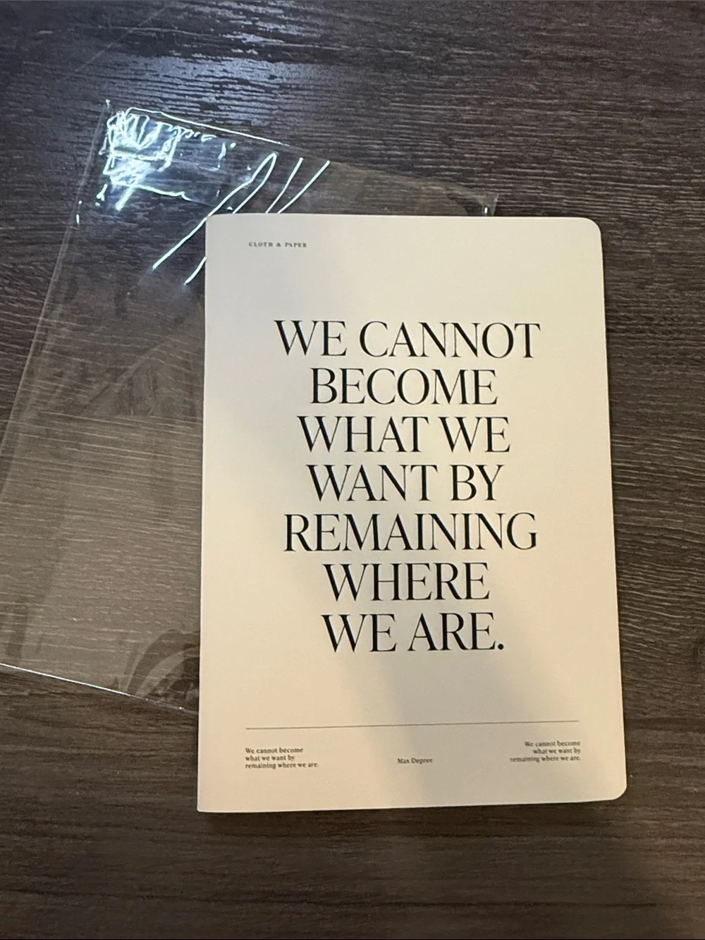 Cloth & Paper Goal Mapping Notebook